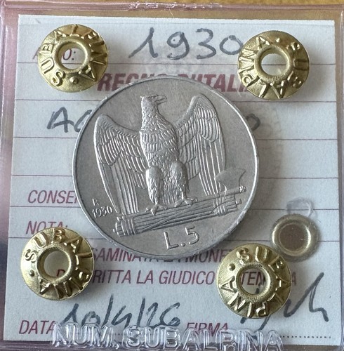 Moneta regno italia lire - regno, 5