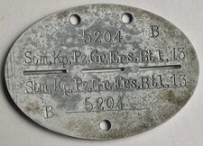 Marca di riconoscimento EKM Wehrmacht granatiere corazzato primo Batl. 13 Neisse alluminio ww2 orig