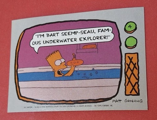 Bart simpson 1990 topps - simpson, rc