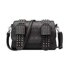 Borsa teschio tracolla donna