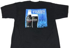 Raro! T-shirt vintage 2001 The Great Guinness Toast birra irlandese alla spina bella! XL