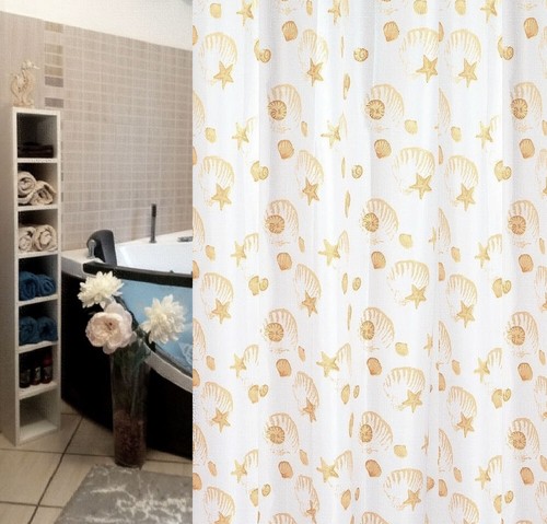 Tenda doccia beige - tenda, in