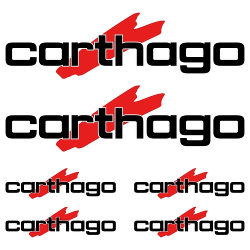 Carthago adesivi sticker - xl,