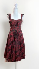 Abito corsetto stringato rosso