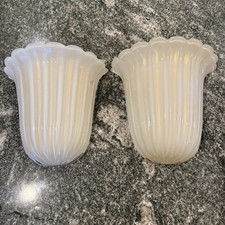 Applique da parete in vetro di Murano scanalato champagne fiocco oro MCM stile Barovier & Toso?