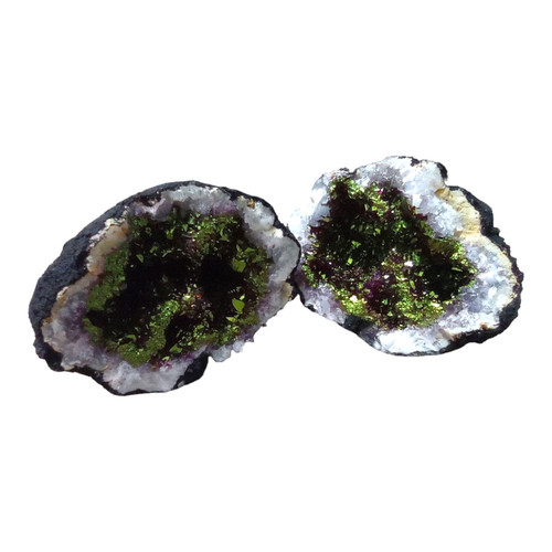 Geode calcite verde