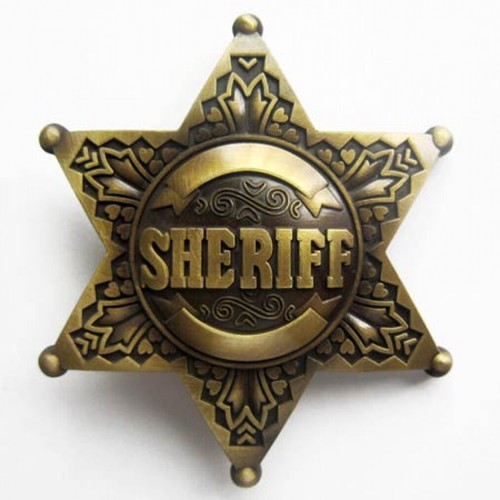 Buckle sheriff stern antik - sheriff,