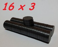 300 MAGNETI FERRITE 16X3 MM CALAMITA POTENTE FIMO CERAMICA MAGNETE CALAMITE