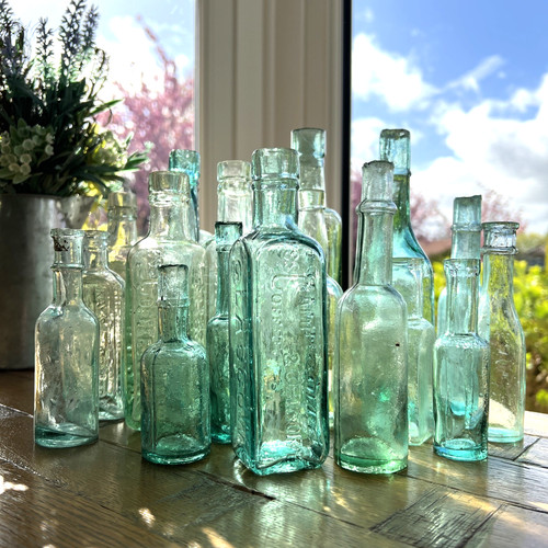 Old fashioned clear green - old,