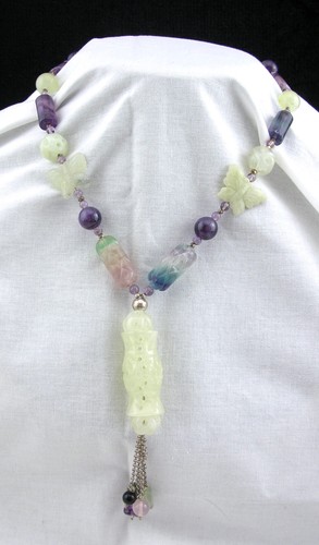 Vintage collana fluorite - vintage,