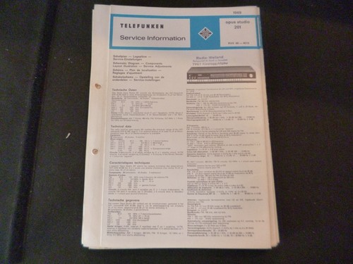 Manuale servizio originale - manuale,