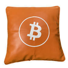 Copricuscino Bitcoin Arancione