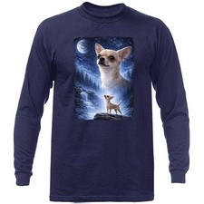 Chihuahua Howling at Moon
