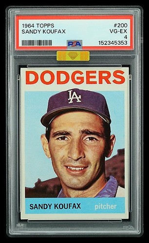1964 topps sandy koufax 200 - sandy,