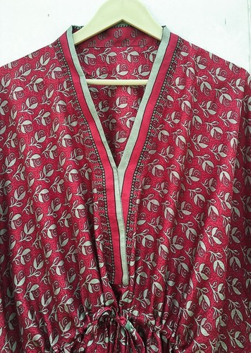 Maxi abito lungo rosso - , caftano