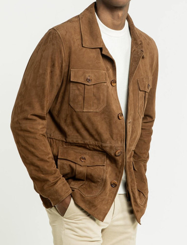 Camicia uomo pelle - uomo, marrone