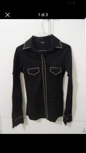 Camicia denny rose nera con - denny,