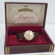 Orologio uomo Longines vintage cassa oro giallo massiccio 14k carica manuale svizzera con scatola