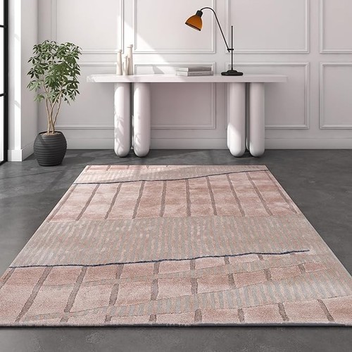 Tappeto astratto trapuntato - , a