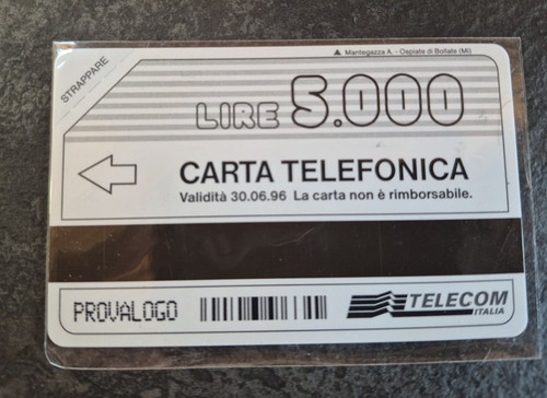 Scheda telefonica prova logo - scheda,
