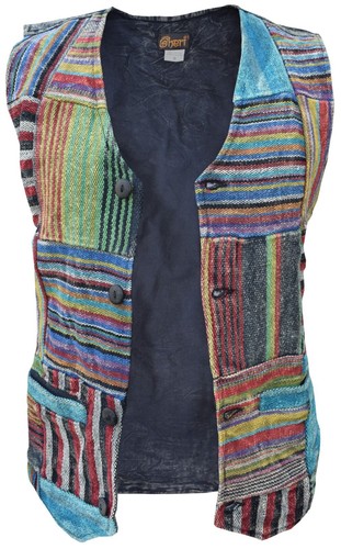 Gilet denim stonewashed a - in,