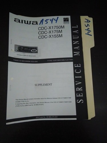 Aiwa cdc x1750m x175m x155 - aiwa, cdc-x1750m/x175m/x155