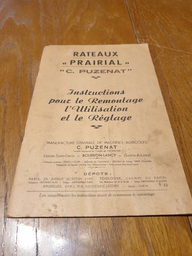 Rateaux prairial puzenat - prairial, c.puzenat