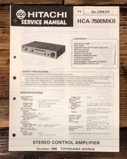Hitachi HCA-7500 MK2 MKII