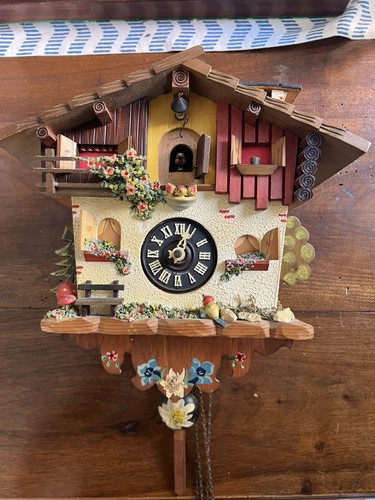 Orologio cucu foresta - foresta, nera