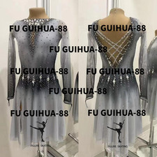 Abito pattinaggio figure nuovo, abito da competizione 1256