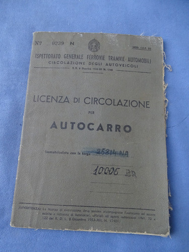 Fascismo licenza circolazione - fascismo-licenza,