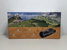 Birds of Prey Optics Falcon 8-22x50 HD telescopio monoculare con custodia e cinturino