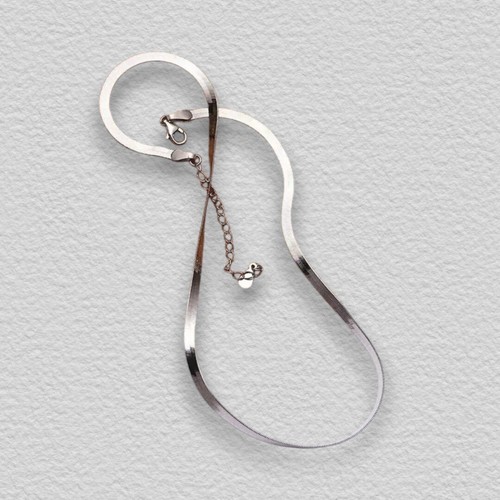 Collana donna uomo - donna, rodiata