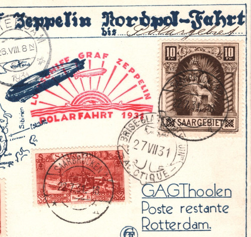 Graf zeppelin saar - *saar*, mail