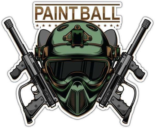 Adesivo paintball pistola