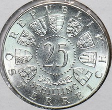 Austria 1963 25 scellini UNC