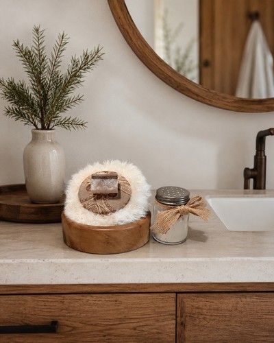 Powder puff unico teak - puff,