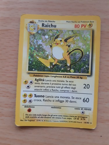 Raichu carta pokémon - raichu,