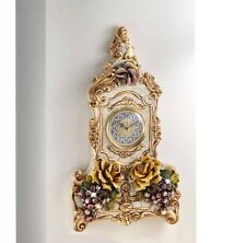 OROLOGIO DA MURO CON ROSE E