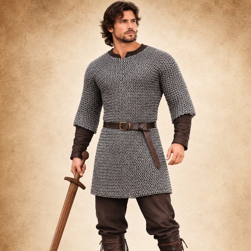 Hauberk rivettato acciaio - hauberk,