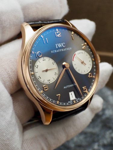 Iwc portuguese day rose gold - portuguese,