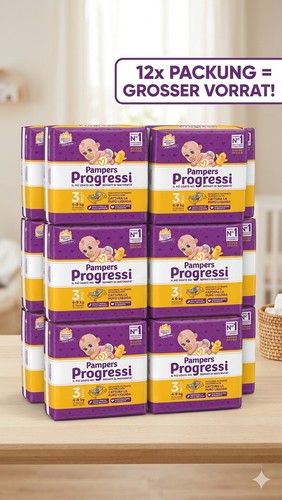 12x pampers progressi taglia - 12x,