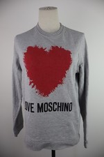 LOVE MOSCHINO FELPA COTONE DONNA TG 40 SWEATSHIRT WOMAN ITALY VINTAGE CUORE