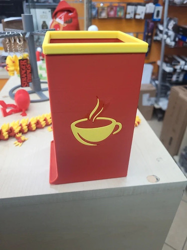 Porta cialde giallo rosso - cialde,