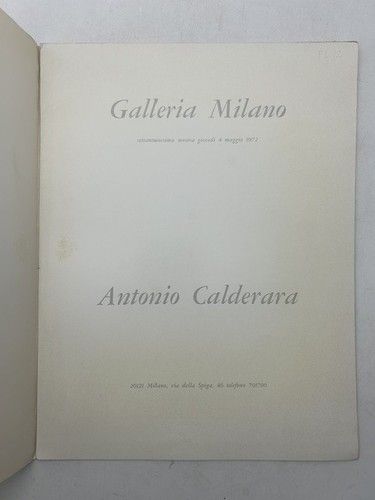 Antonio calderara galleria - calderara.,