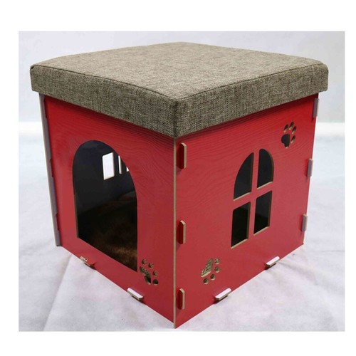 Cuccia cane legno - con, cuscino