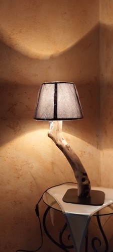 Lampada tavolo legno - lampada,