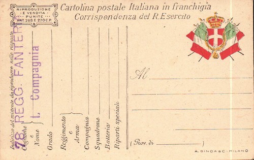 Cartolina militare - cartolina,