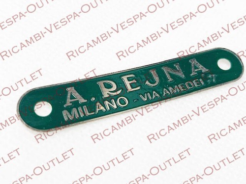 Targhetta scritta sella rejna - sella,