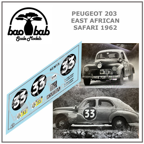 Calcas peugeot 203 33 - 1/43, #33